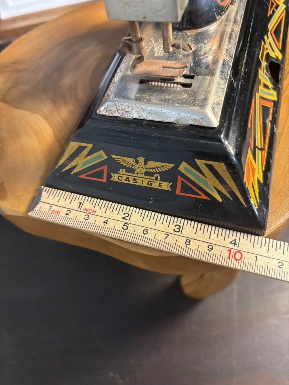 Art Deco German Casige model 1015 toy sewing machine circa 1940’s vintage